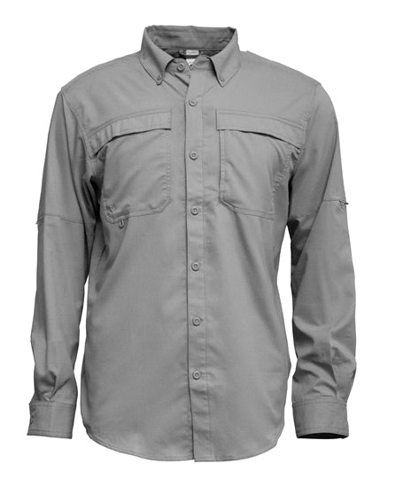 Men's Long Sleeve Vented Button Up Shirt