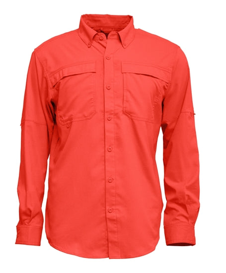 Men's Long Sleeve Vented Button Up Shirt