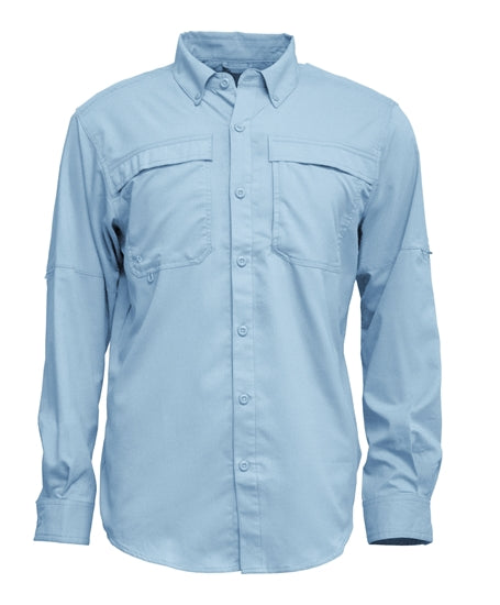 Men's Long Sleeve Vented Button Up Shirt