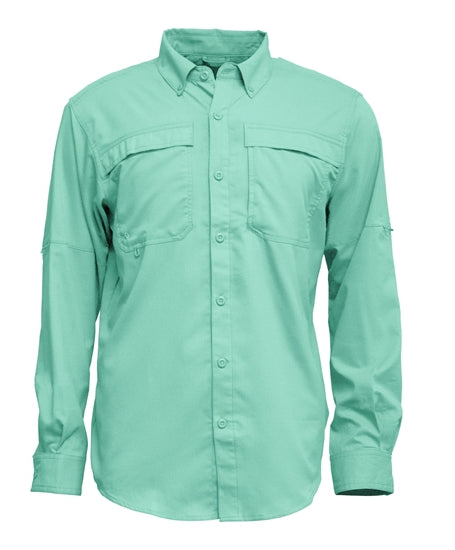 Men's Long Sleeve Vented Button Up Shirt
