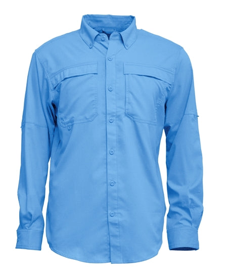 Men's Long Sleeve Vented Button Up Shirt
