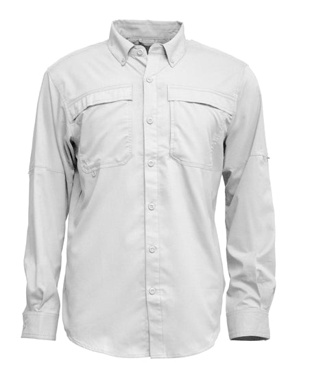 Men's Long Sleeve Vented Button Up Shirt