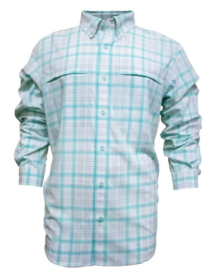 Men's Long Sleeve Plaid Vented Button Up Shirts