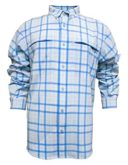 Men's Long Sleeve Plaid Vented Button Up Shirts