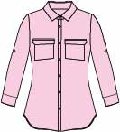 Women's Long Sleeve Vented Button-Up Shirts