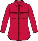 Women's Long Sleeve Vented Button-Up Shirts