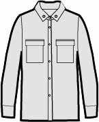 Men's Long Sleeve Vented Button Up Shirt