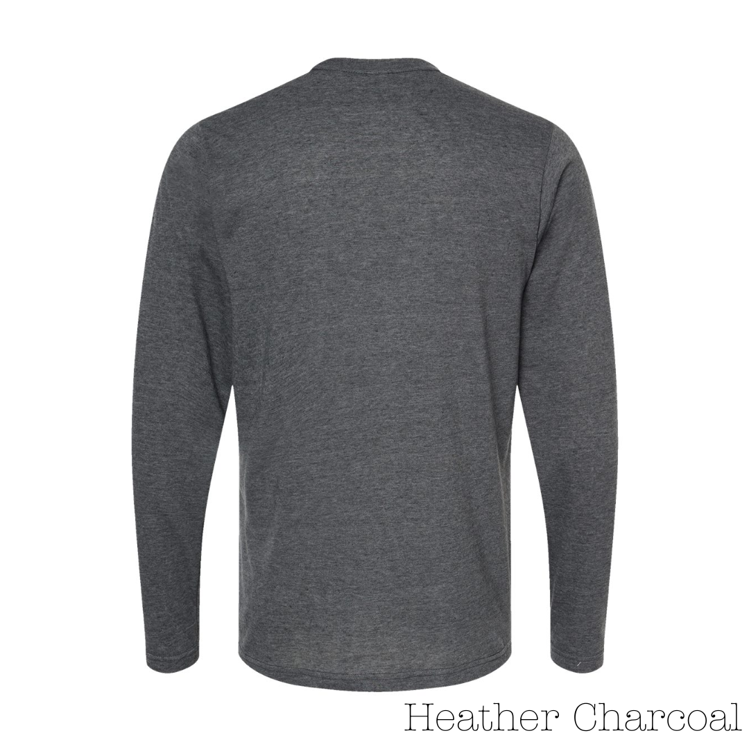 Heather Charcoal 65/35 Long Sleeve Tee