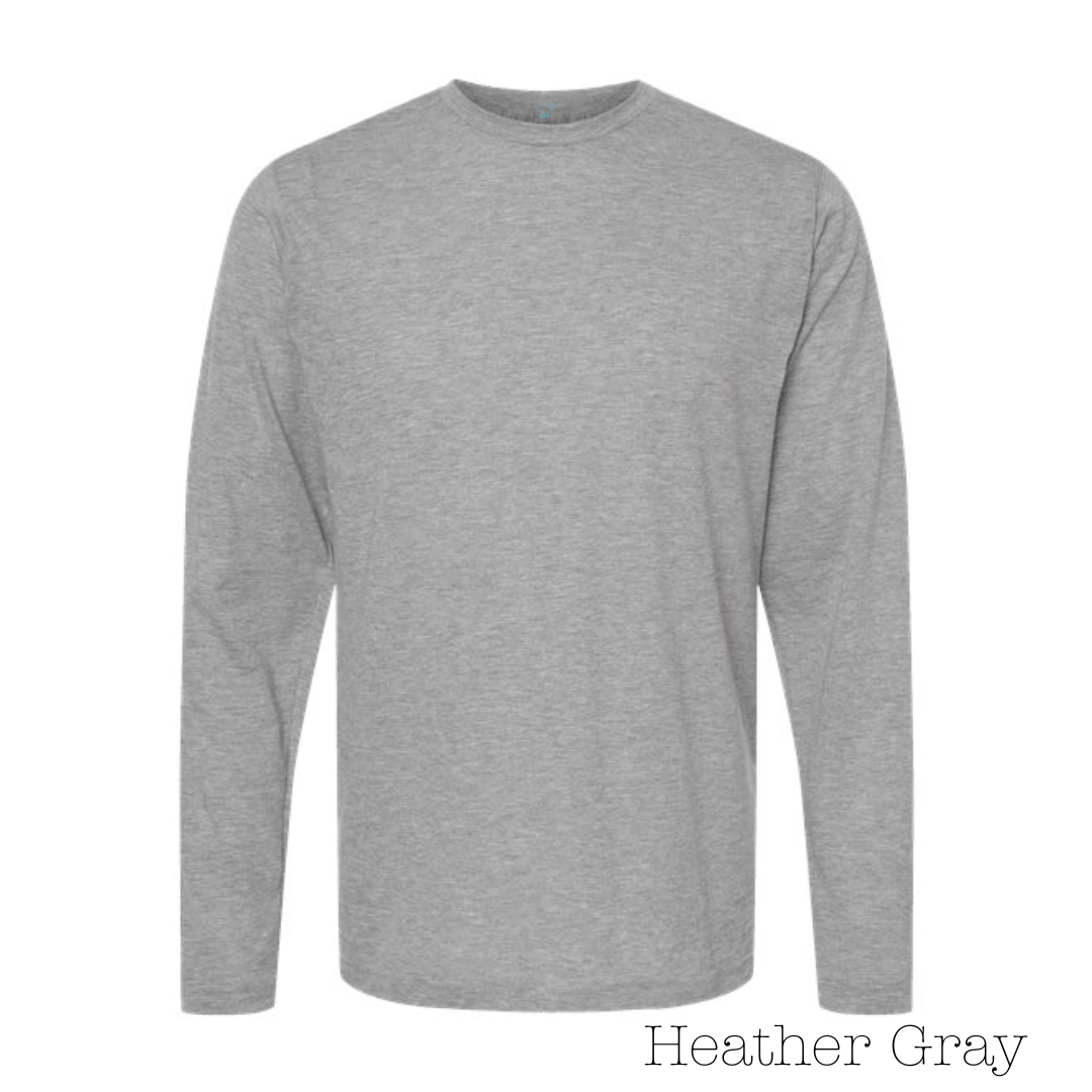 Heather Gray 65/35 Long Sleeve Tee