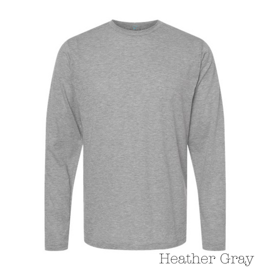 Heather Gray 65/35 Long Sleeve Tee