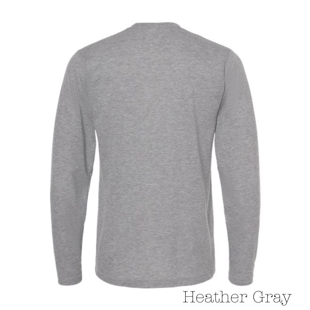 Heather Gray 65/35 Long Sleeve Tee