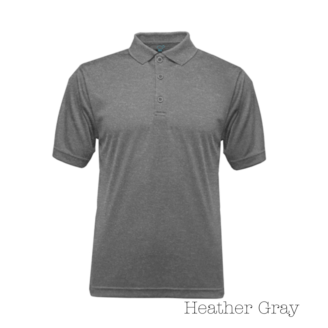 Heather Gray Men's Solid Polo Shirt