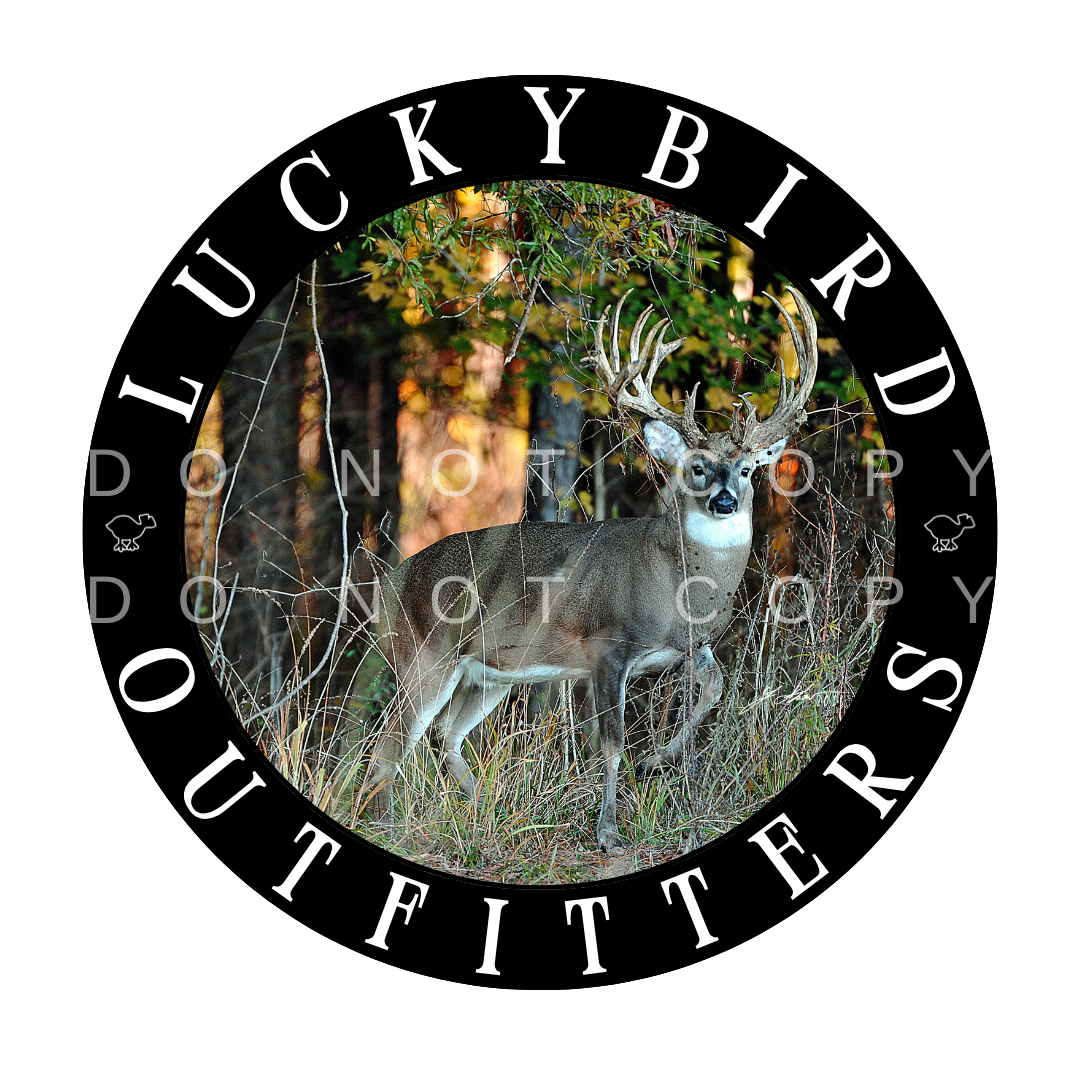 LuckyBird Outfitters Performance Hoodie with Buck Print