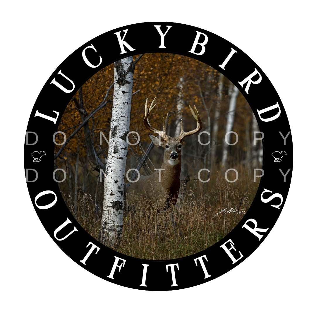 LuckyBird Outfitters Performance Hoodie with Buck Print
