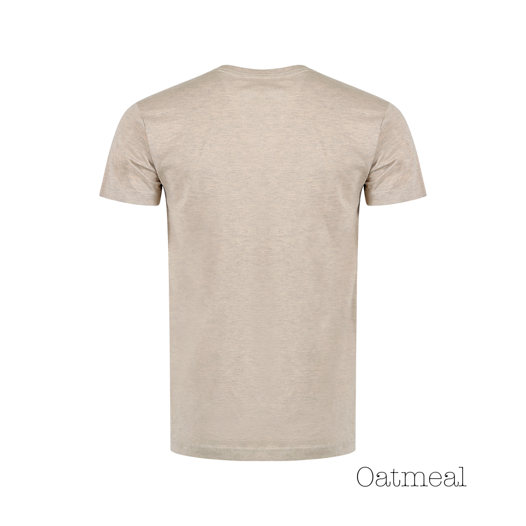 Oatmeal Heather 90% Cotton / 10% Polyester Short Sleeve Tee