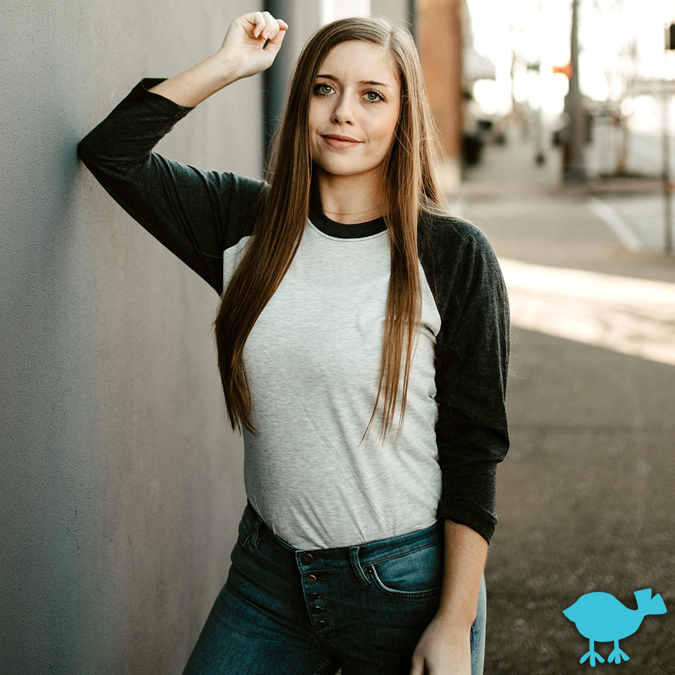 Black 3/4 Sleeve Raglan