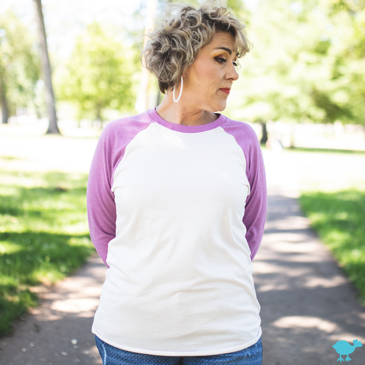 Mulberry & Blush 3/4 Sleeve Raglan