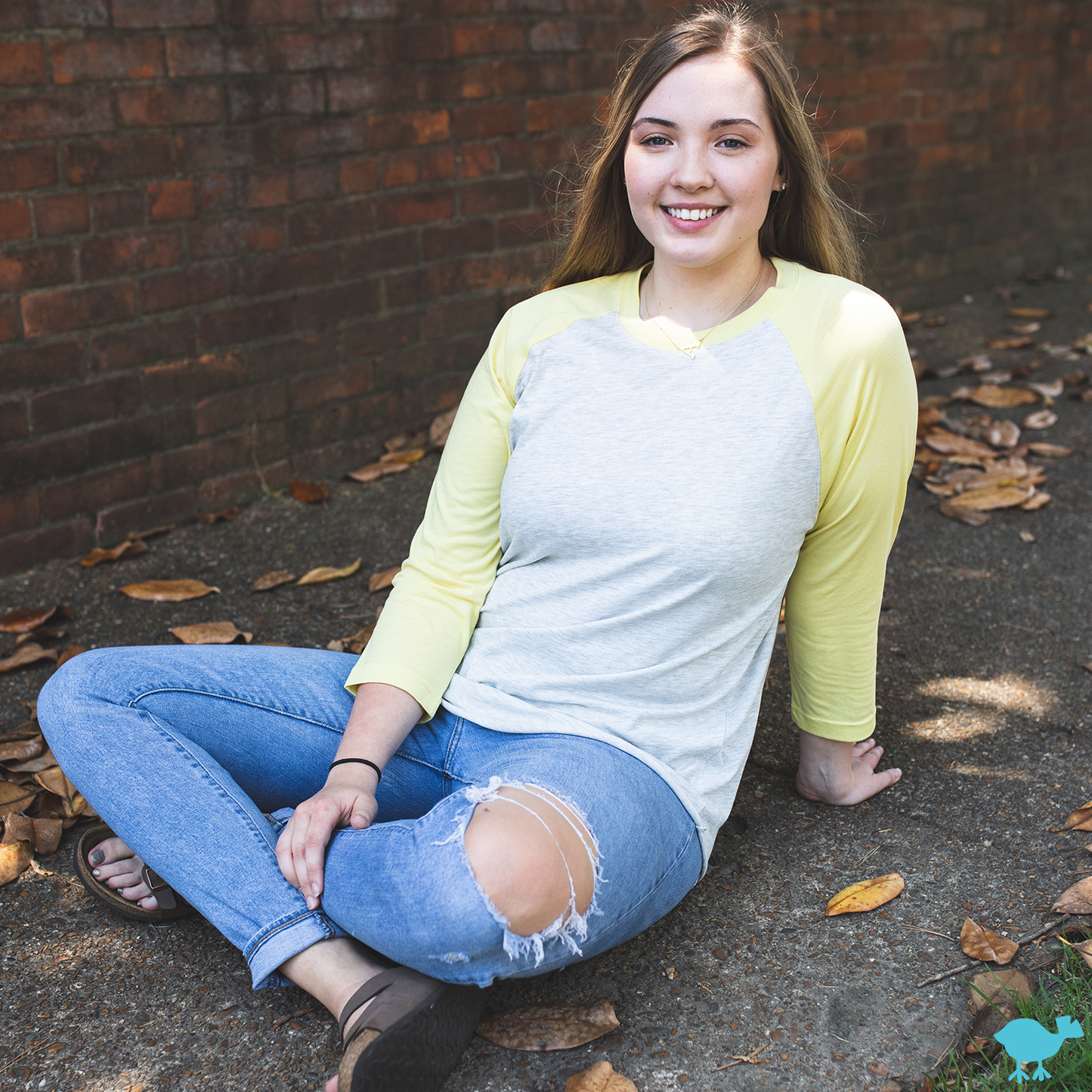 Yellow 3/4 Sleeve Raglan