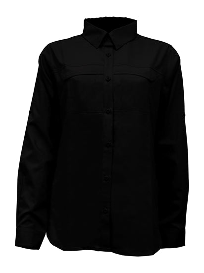 Women's Long Sleeve Vented Button-Up Shirts