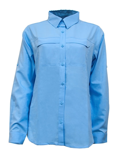 Women's Long Sleeve Vented Button-Up Shirts