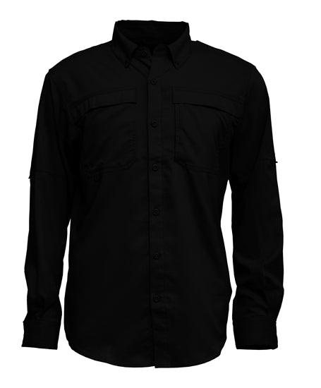 Men's Long Sleeve Vented Button Up Shirt