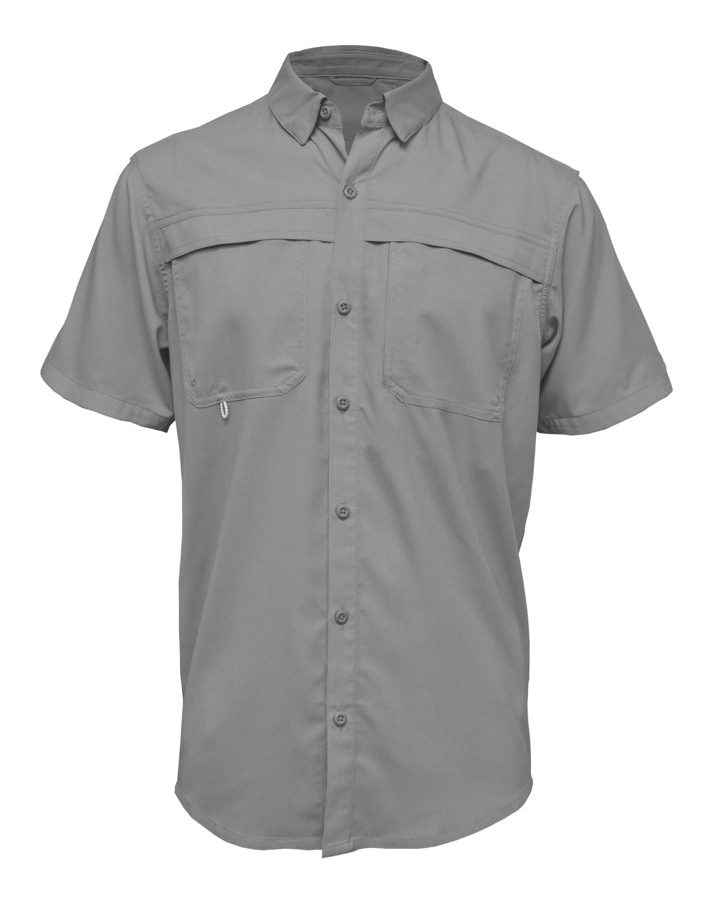 Charcoal Men's Vented Button-Up Shirt