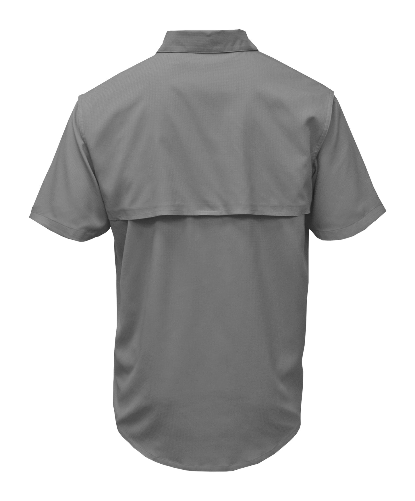 Charcoal Men's Vented Button-Up Shirt