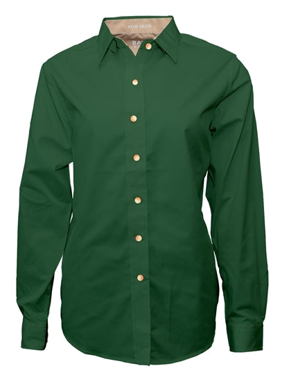 Women's Twill Long Sleeve Button-Up