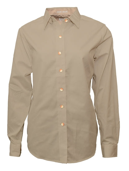 Women's Twill Long Sleeve Button-Up