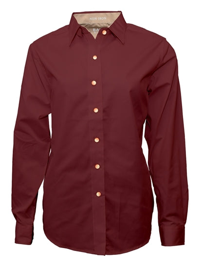 Women's Twill Long Sleeve Button-Up