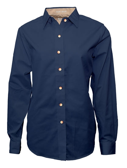 Women's Twill Long Sleeve Button-Up