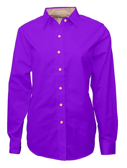 Women's Twill Long Sleeve Button-Up