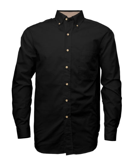 Men's Twill Long Sleeve Button-Up