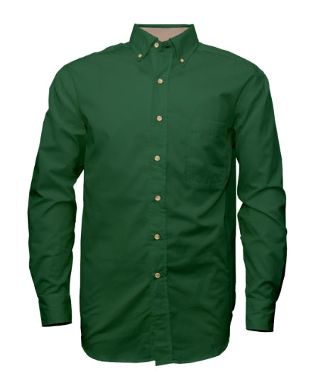 Men's Twill Long Sleeve Button-Up