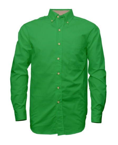 Men's Twill Long Sleeve Button-Up