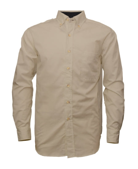 Men's Twill Long Sleeve Button-Up