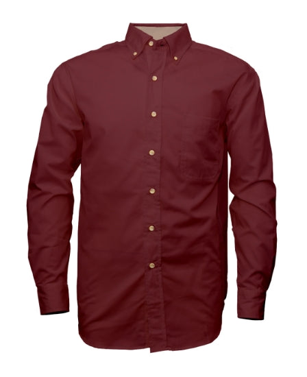 Men's Twill Long Sleeve Button-Up