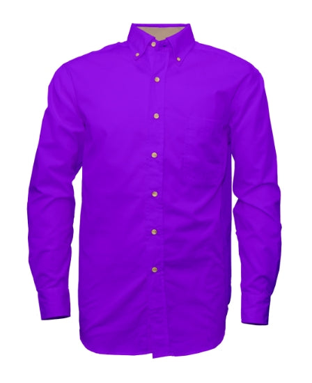 Men's Twill Long Sleeve Button-Up