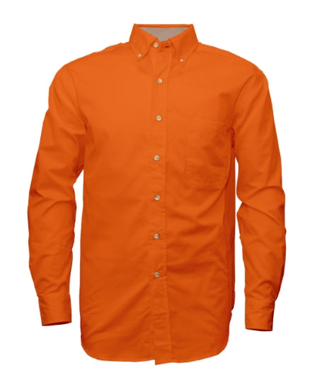 Men's Twill Long Sleeve Button-Up