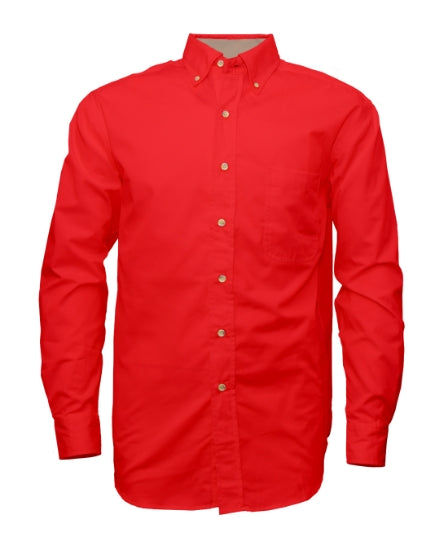 Men's Twill Long Sleeve Button-Up