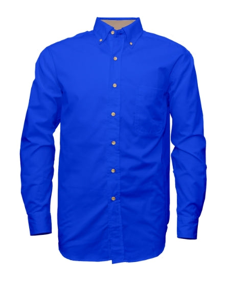 Youth Twill Long Sleeve Button-Up