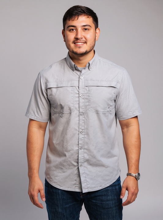 Men's Vented Button-Up Shirt