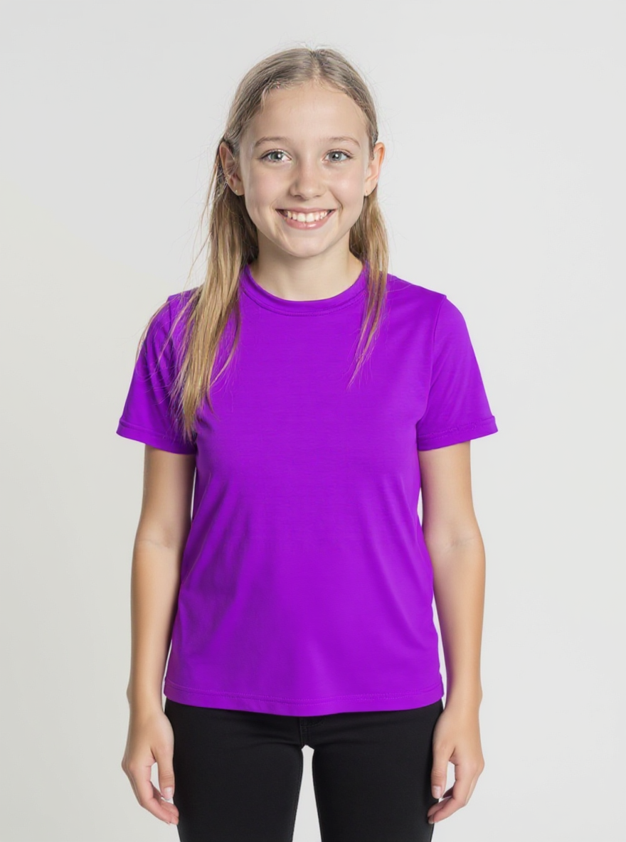 Youth 100% Polyester Short Sleeve Tee