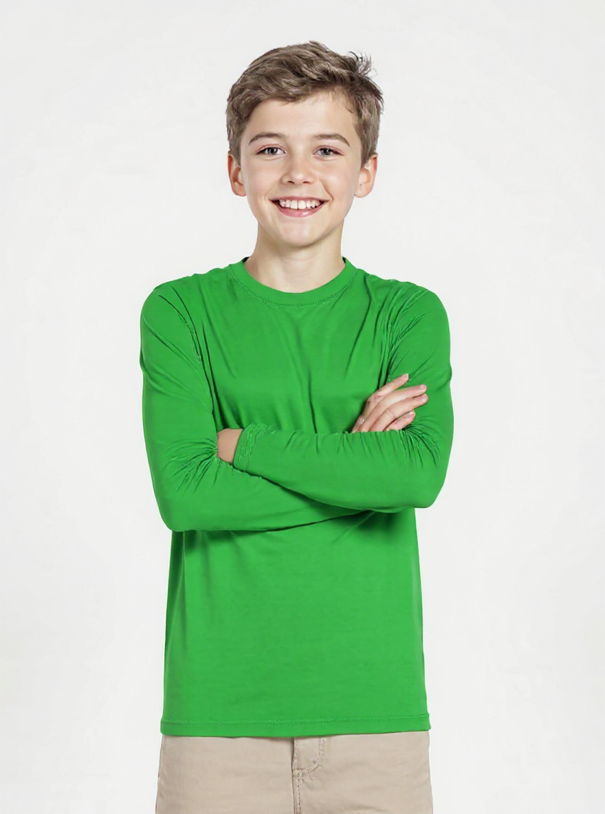 Youth 100% Polyester Long Sleeve Tees