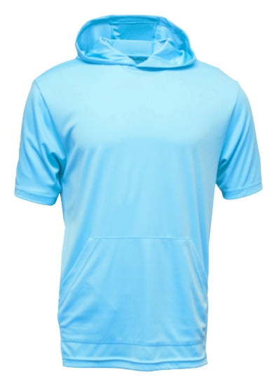 Youth 100% Polyester Short Sleeve Performance Hoodies