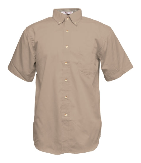 Men's Twill Short Sleeve Button-Up