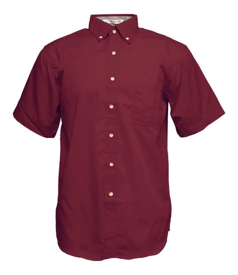 Men's Twill Short Sleeve Button-Up