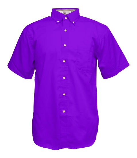 Men's Twill Short Sleeve Button-Up