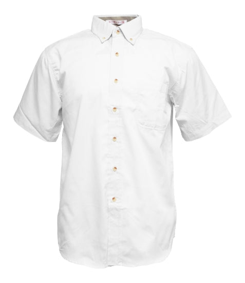 Men's Twill Short Sleeve Button-Up