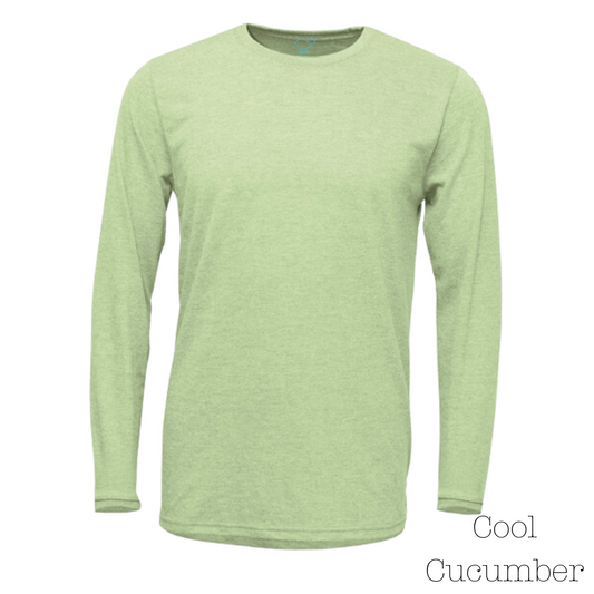Cool Cucumber 70/30 Long-Sleeve Tee Shirt